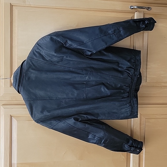 Vintage 80's genuine leather jacket - Picture 4 of 9